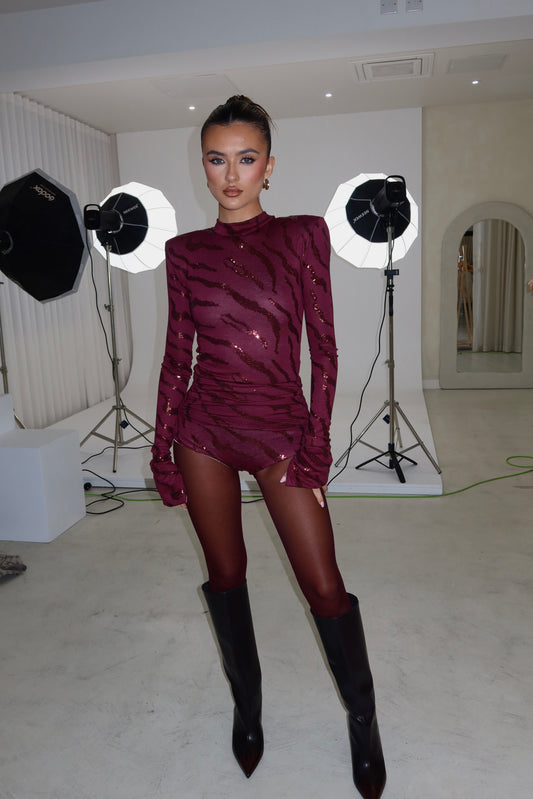 ISABEL CO ORD LIMITED EDITION BURGUNDY