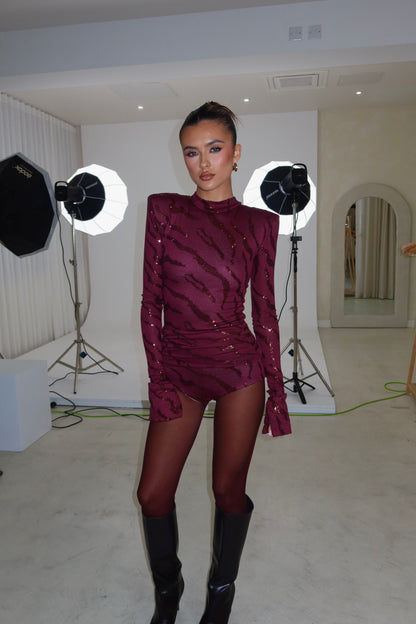 ISABEL CO ORD LIMITED EDITION BURGUNDY