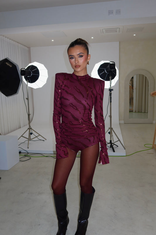 ISABEL CO ORD LIMITED EDITION BURGUNDY